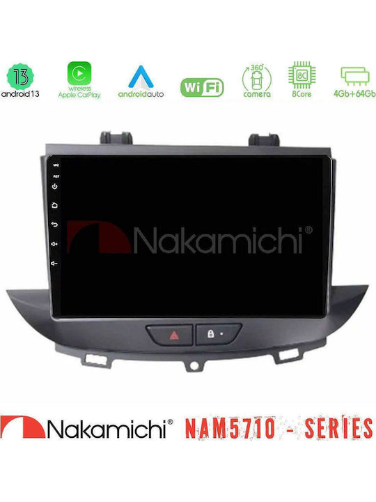 Nakamichi Car Audio System for Opel Crossland X / Grandland Audi A5 2017-2020 Bluetooth USB WiFi GPS Apple CarPlay Android Auto with 9" Touch Screen