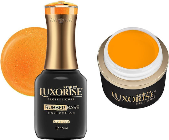 Set Gel De Construcție Bază Din Cauciuc Coral Spark Luxorise