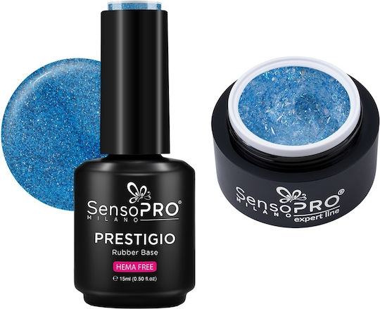 Construction Gel Rubber Base Set Blue Lagoon Sensopro Milano