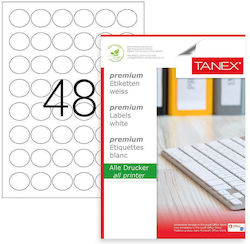 Tanex Etichete Autoadezive A4 Rotunde 30mm