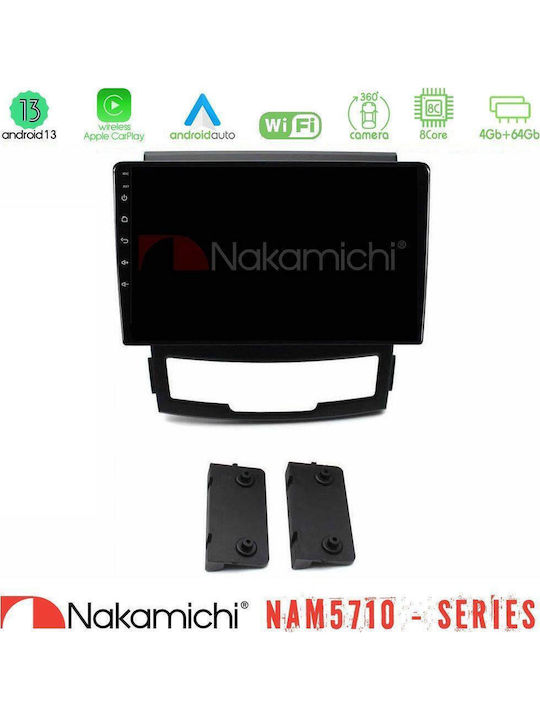 Nakamichi Car Audio System for SsangYong Korando 2010-2014 Bluetooth USB WiFi GPS Apple CarPlay Android Auto with 9" Touch Screen