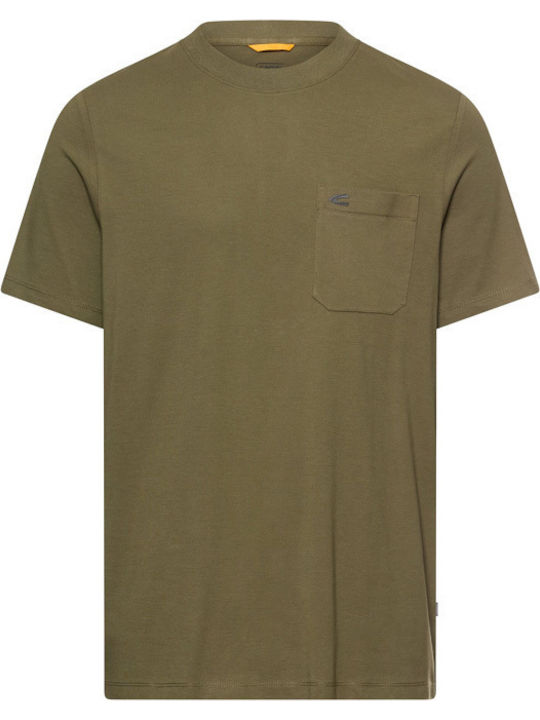 Herrenblusen T-Shirt Dunkles Öl