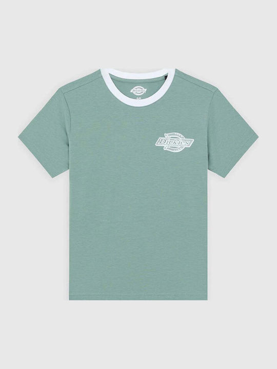 Dickies Ringer Γυναικείο T-shirt Πρασινο/μπλε