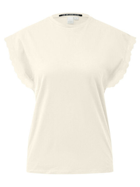 s.Oliver Women's Blouse Short Sleeve White