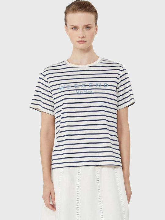 Γυναικείο T-shirt Ριγέ Striped Blue