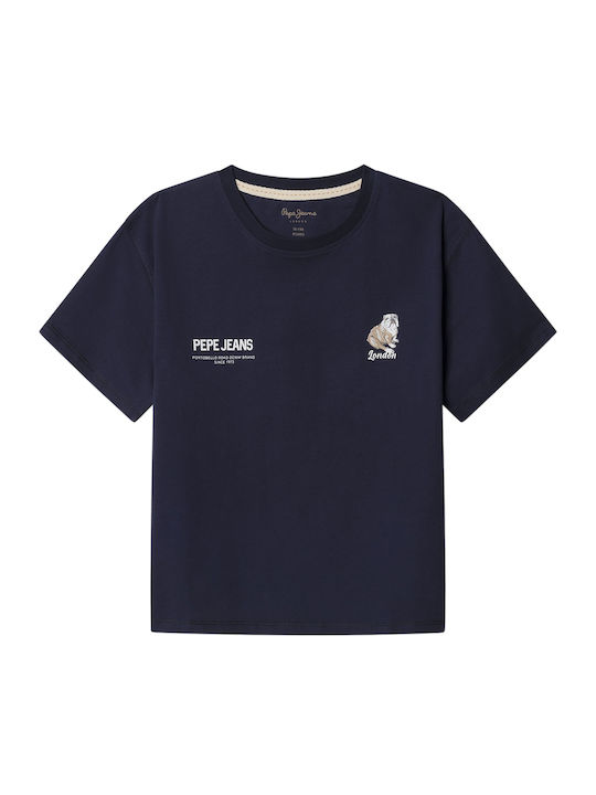 Pepe Jeans Παιδική Μπλούζα Κοντομάνικη Navy Cut...