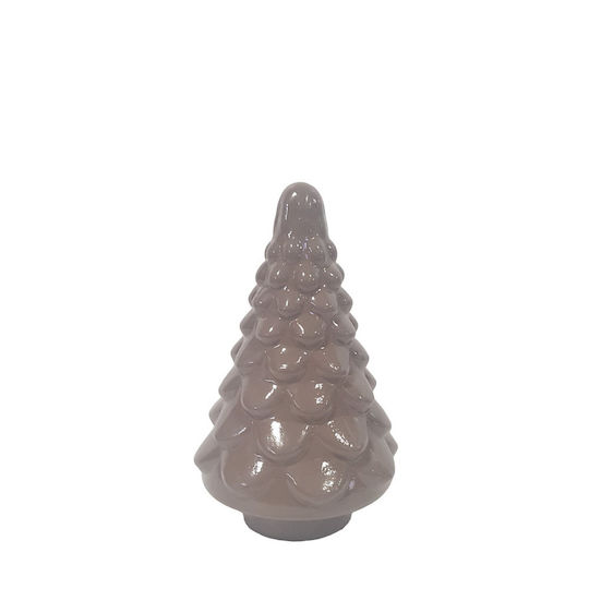 Illuminated Christmas Decorative Glass Tree 18cm Pink 2 Pieces