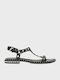 Podium Women's Flat Sandals Black
