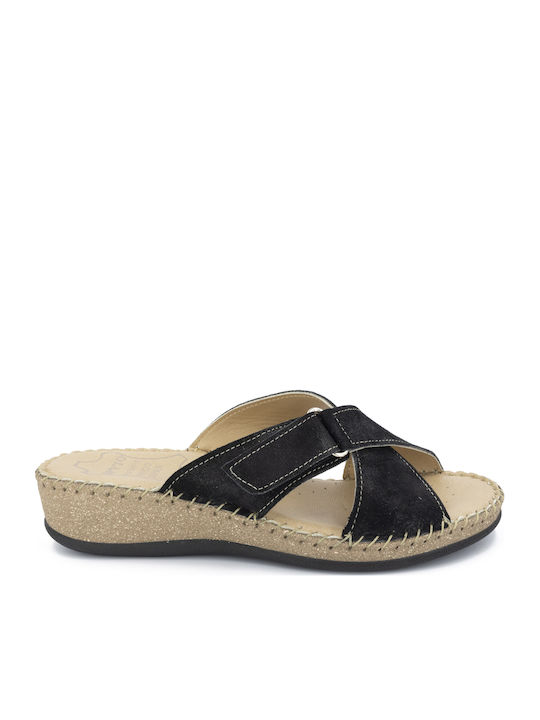 Sandale Casual Damă Anatomici Din Piele Negre