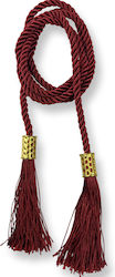 Double Satin Tassel Burgundy 1.20m 4 Pieces