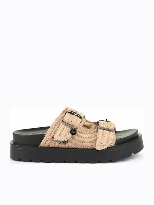Buffalo Ari Дамски Сандали Flatforms Бежови