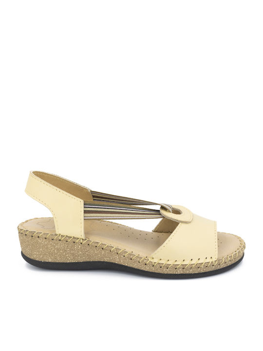Leather Women's Anatomic Sandals Beige