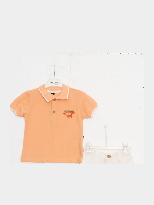 Kids Clothing Set with Shorts Summer 2 Pieces Salmon