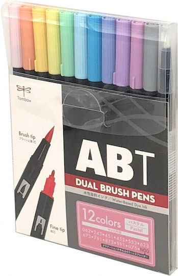 Tombow Μαρκαδόροι Σχεδίου Σετ 12τμχ