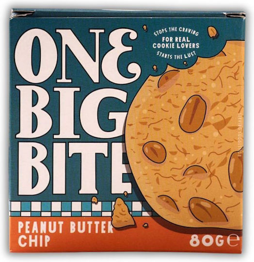 One Big Bite Peanut Butter Chip Μπισκότο 80gr