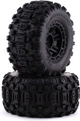 Traxxas Maxx Sledgehammer 2.8" Anvelope Premontate Negre 2 Bucăți Hexagon 17mm