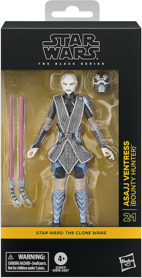 Figură De Acțiune Star Wars Black Series Asajj Ventress (Bounty Hunter) Star Wars 15 Cm