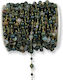 Steel Chain Gold Natural Stones Amazonite 6mm