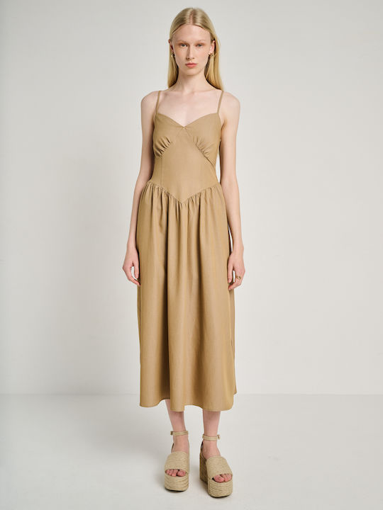 Staff Sommer Midi Damenkleid KaFe