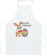 Apron "Happy Easter" Multicolour Rabbit Egg