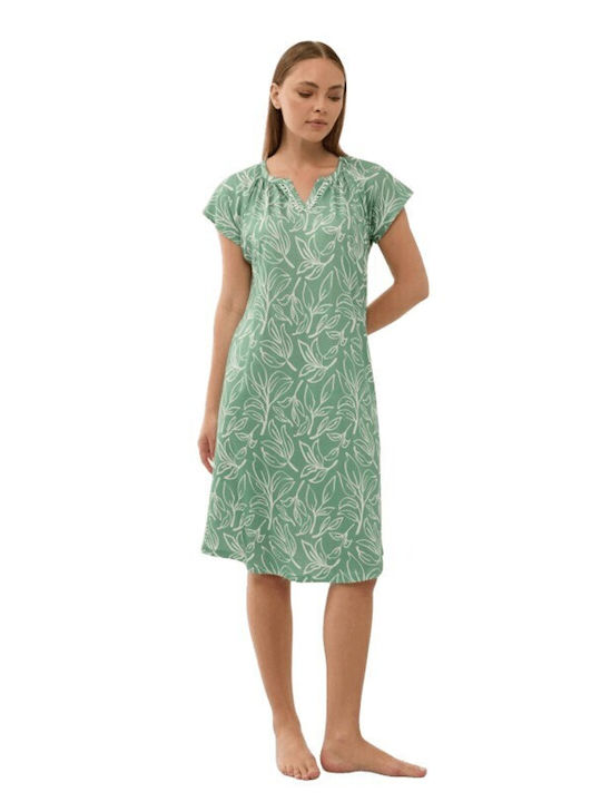 GoldenBay Summer Women's Nightgown Multicolour 1673GB Green