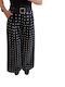 Women's Fabric Trousers with Rubber Band Black