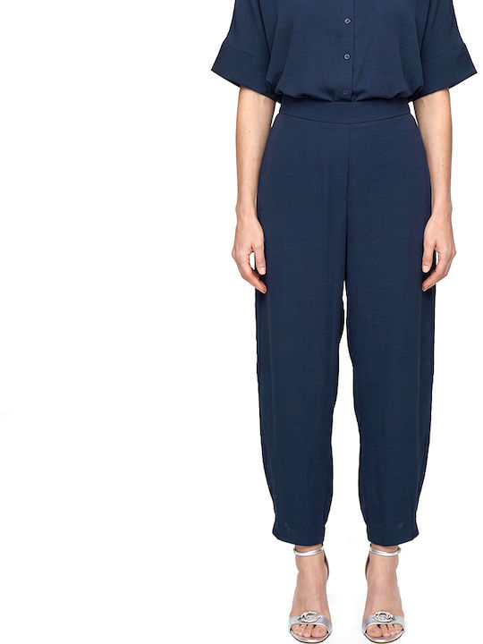 Moutaki Damen Stoffhose Navy
