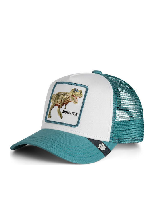 Παιδικό Καπέλο Jockey Monster T-rex Mini Δεινόσαυρος Πετρόλ Goorin Bros