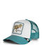 Kids Jockey Cap Monster T-rex Mini Dinosaur Petrol Goorin Bros