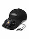Black Solar Fan Cap