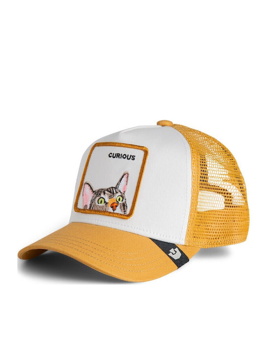 Παιδικό Καπέλο Jockey Curious Cat Mini Γάτα Ώχρα Goorin Bros