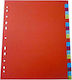 Optima Prod Din Plastic Plastic Index Color A4+ Extra Wide 120 Microns Alphabetical A-z Optima