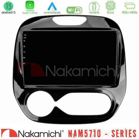 Nakamichi Car Audio System for Renault Captur 2013-2019 with Clima (Bluetooth/USB/WiFi/GPS/Apple CarPlay/Android Auto) with 9" Touch Screen