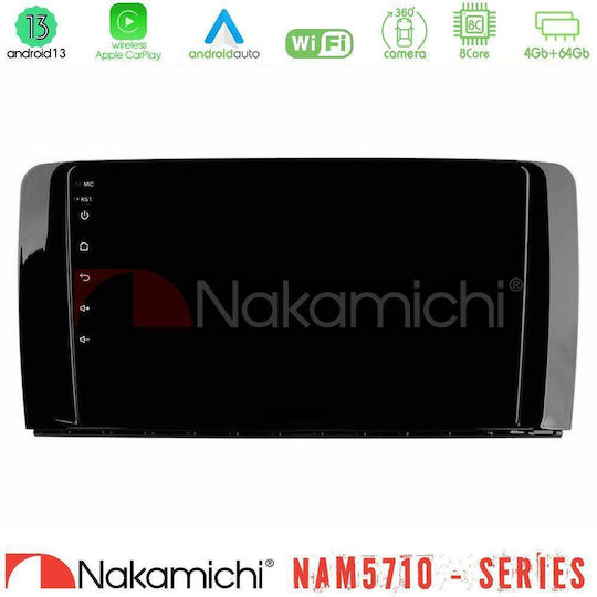 Nakamichi Car Audio System for Mercedes-Benz R-Class 2006-2012 Bluetooth USB WiFi GPS Apple CarPlay Android Auto with 9" Touch Screen