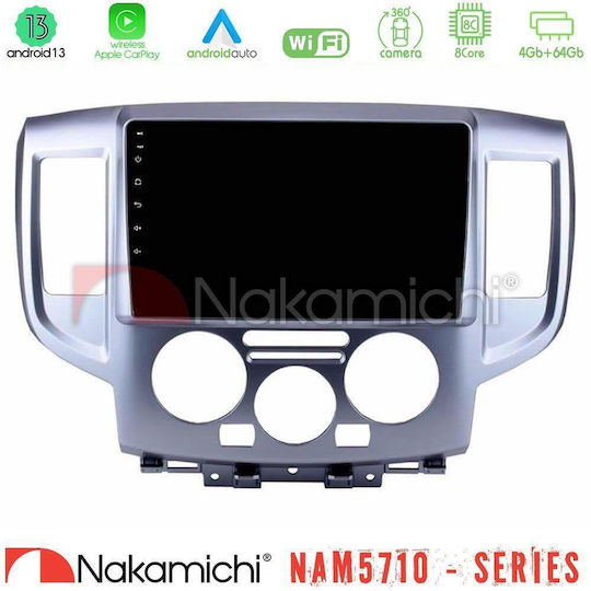 Nakamichi Ηχοσύστημα Αυτοκινήτου για Nissan NV200 2009 2019 (Bluetooth/USB/WiFi/GPS/Apple-Carplay/Android-Auto) με Οθόνη Αφής 9"