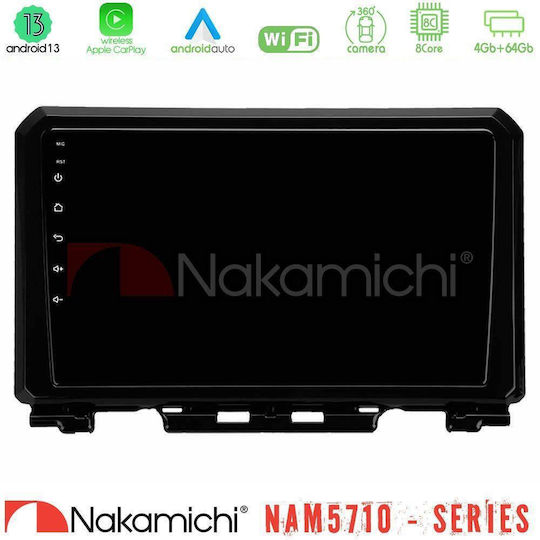 Nakamichi Ηχοσύστημα Αυτοκινήτου για Suzuki Jimny 2018-2022 (Bluetooth/USB/WiFi/GPS/Apple-Carplay/Android-Auto) με Οθόνη Αφής 9"