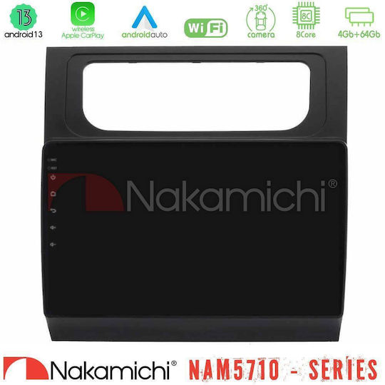 Nakamichi Car Audio System for Volkswagen Touran 2011-2015 Bluetooth USB WiFi GPS Apple CarPlay Android Auto with 10" Touch Screen
