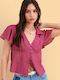 Short Sleeve Women's Shirt Cherry