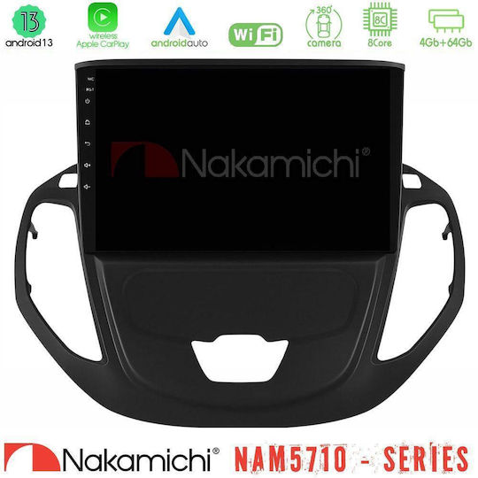 Nakamichi Car Audio System for Ford Courier / Transit Courier 2015-2023 Bluetooth USB WiFi GPS Apple CarPlay Android Auto with 9" Touch Screen