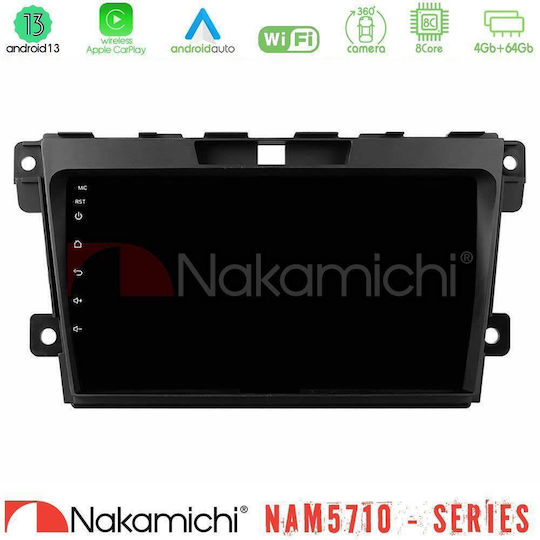 Nakamichi Auto-Audiosystem für Mazda CX-7 2007-2011 mit Touchscreen 9" Bluetooth USB WiFi GPS Apple CarPlay Android Auto