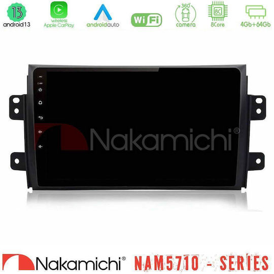 Nakamichi Car Audio System for Fiat Sedici Suzuki SX4 2005-2013 Bluetooth USB Wi-Fi GPS Apple CarPlay Android Auto with 9-Inch Touch Screen