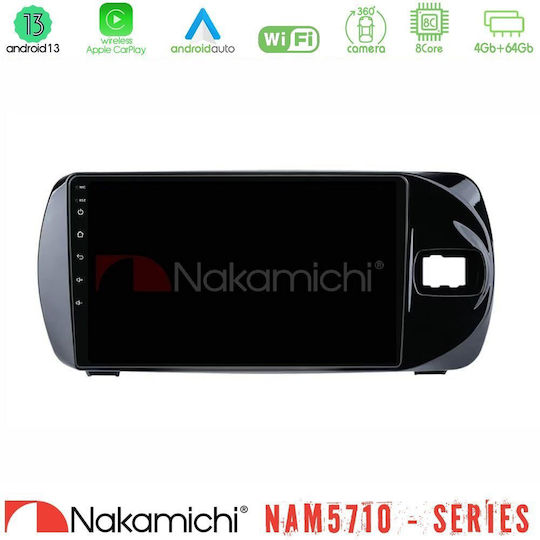 Nakamichi Автомобилна Аудио Система за Toyota Yaris / Vitz 2015-2020 (Bluetooth/USB/WiFi/GPS/Apple CarPlay/Android Auto) с Touch Screen 9"