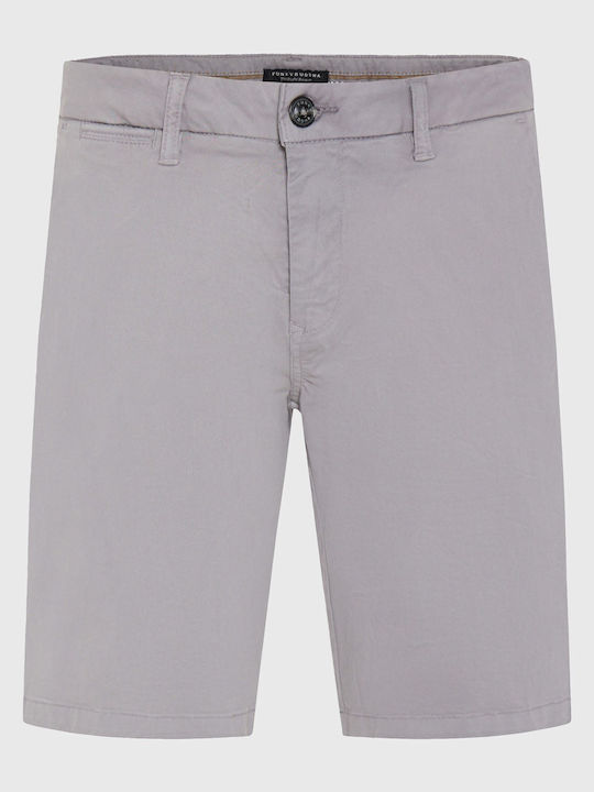 Funky Buddha Ανδρική Βερμούδα Chino Γκρι