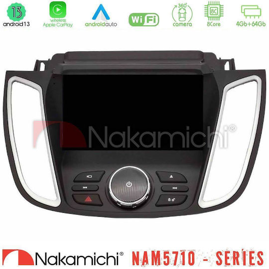 Nakamichi Car Audio System for Ford C-Max / Kuga 2013-2019 Bluetooth USB WiFi GPS Apple CarPlay Android Auto with 9" Touch Screen