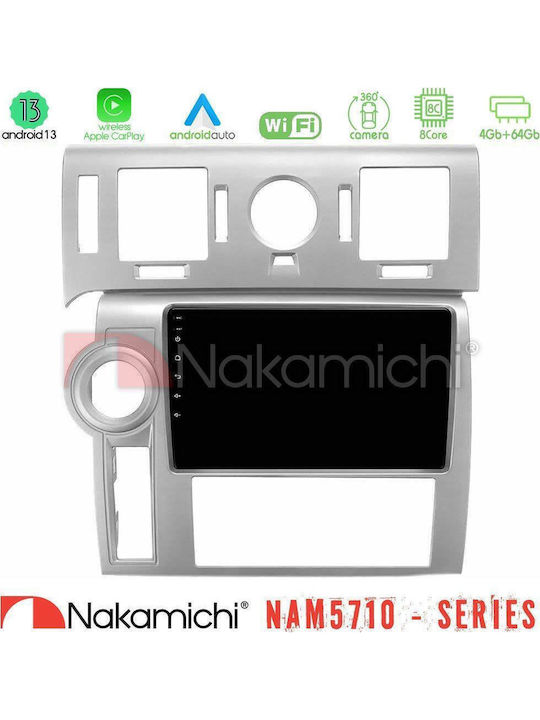 Nakamichi Car Audio System Hummer H2 2008-2009 Bluetooth USB WiFi GPS Apple CarPlay Android Auto with 9" Touch Screen