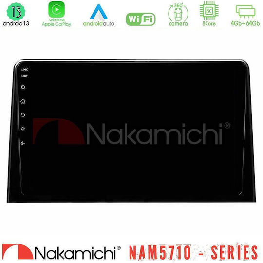 Nakamichi Car Audio System for Peugeot Partner Opel Combo Fiat Doblo Toyota Proace Citroen Berlingo 2020 with Touch Screen 10" Bluetooth USB Wi-Fi GPS Apple CarPlay Android Auto
