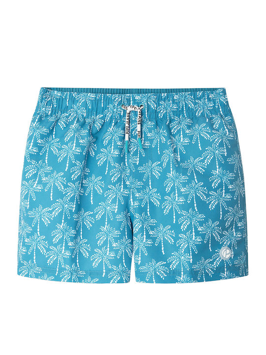 Pepe Jeans Dotted Palms Παιδικό Μαγιό Βερμούδα / Σορτς Dk Turquoise