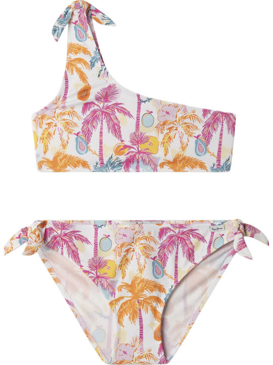 Pepe Jeans Tropical Kids Swimwear Set Deep Fuchsia