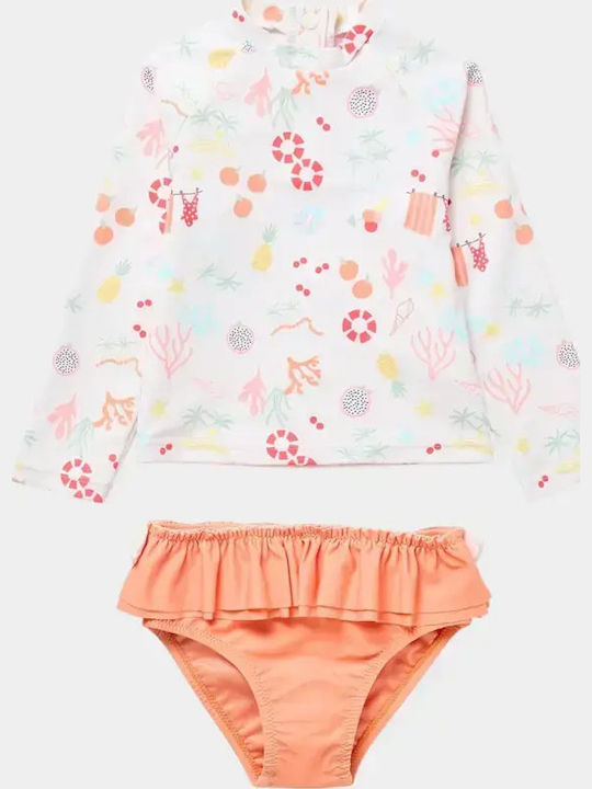 Zippy Kids Swimwear Set Ecru Orange