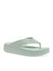 Flip-Flops with Platform in Green Colour